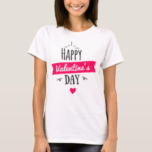 T-shirt Heureuse Sainte-Valentin de mode féminine