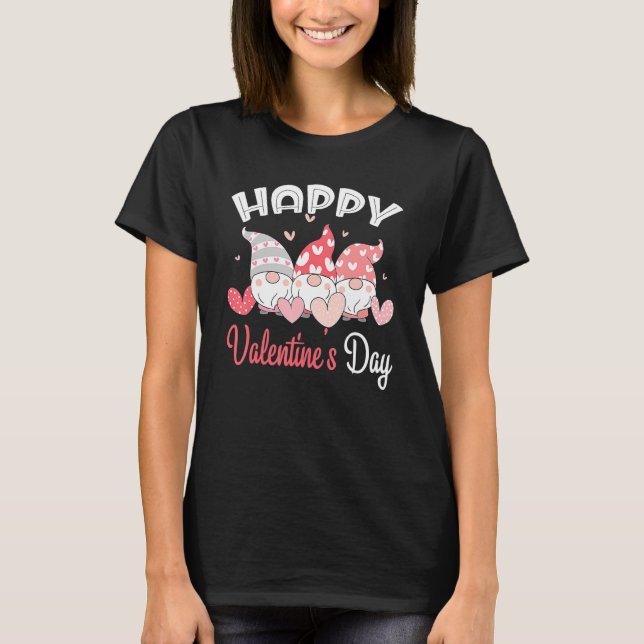 T-shirt Heureuse Sainte-Valentin Gnome Heart For Women Men (Devant)
