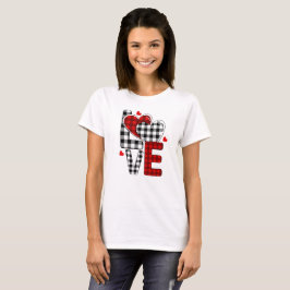 T-shirt Heureuse Sainte-Valentin Love Heart Moderne tendan