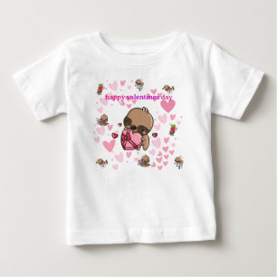 T-shirt Heureuse Sainte-Valentin Sloth Kids