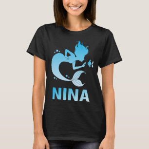 T-shirt Heureuse Sirène - Nina Nom