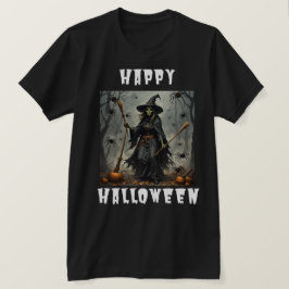 T-shirt Heureuse sorcière d'Halloween