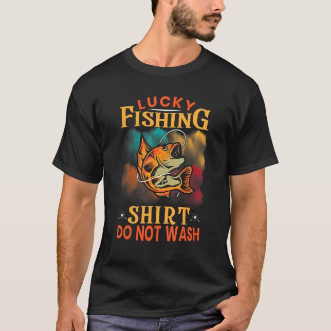 T-shirt Heureusement Pêche Ne Lavez Pas Pour Les Hommes Ch (Devant)