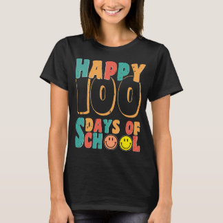 T-shirt heureux 100 jours de rétro scolaire