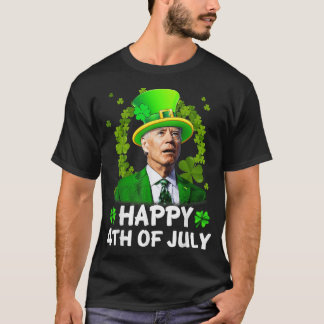 T-shirt Heureux 4 juillet Joe Biden Jour de la Saint Patri