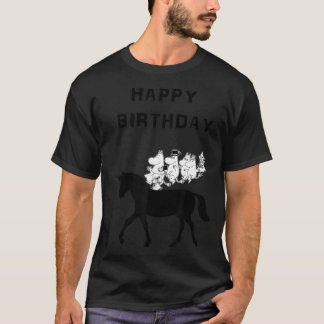 T-shirt heureux anniversaire Moomin licorne drôle