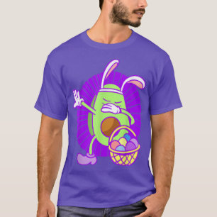 T-shirt heureux Avocat Oeuf de Pâques Bunny drôle dabbing 