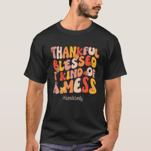 T-shirt Heureux Bienheureux Déjeuner Lady Vibes Automne Th
