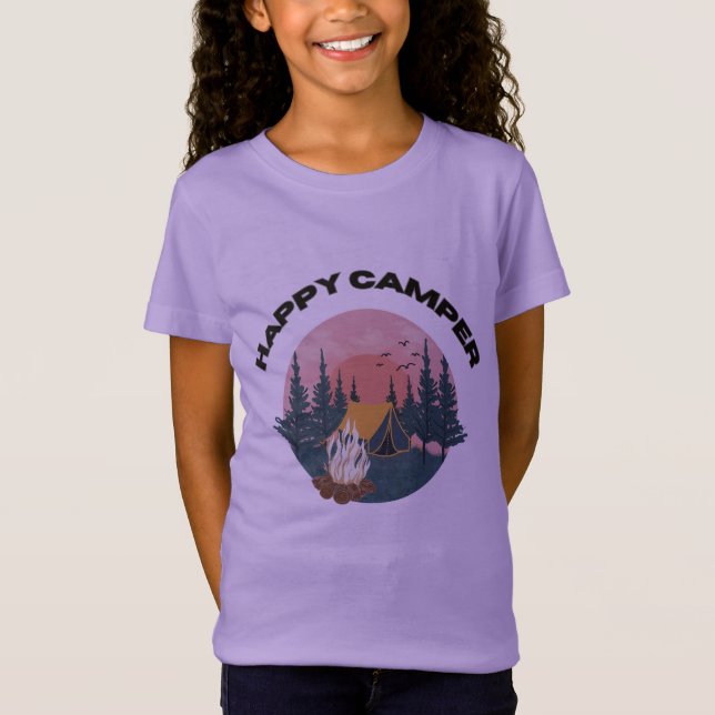 T-Shirt HEUREUX CAMPER (Devant)