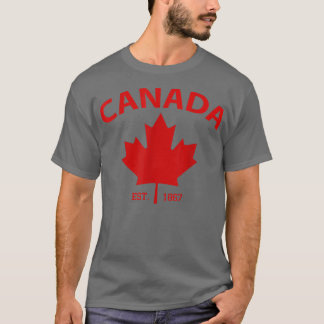 T-shirt Heureux Canada Est