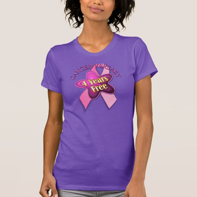 T-shirt Heureux cancer versary (Devant)