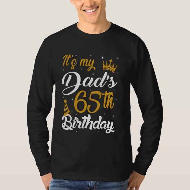T-shirt Heureux c'est le 65e anniversaire de mon père 1960 (Devant)