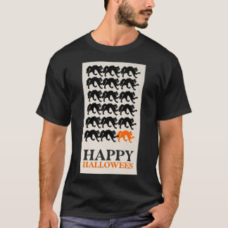 T-SHIRT HEUREUX CHAT NOIR HALLOWEEN