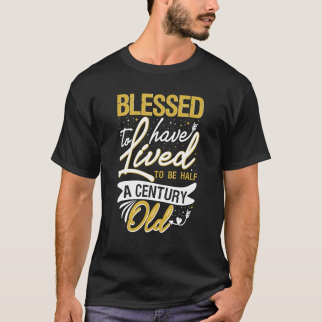 T-shirt Heureux d'avoir vécu pour être un Bir vieux d'un d (Devant)