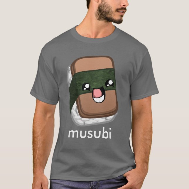 T-shirt heureux de Musubi (Devant)