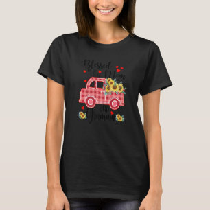 T-shirt Heureux D'Être Appelé Gramma Sunflower Truck Gramm