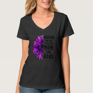T-shirt Heureux D'Être Appelé Maman Et Gigi Tournesol Mign