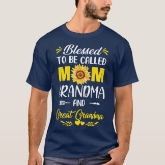 T-shirt Heureux D'Être Appelé Maman Grand-Mère Grand Grand