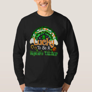 T-shirt Heureux D'Être Enseignant De Garderie Shamrock Rai