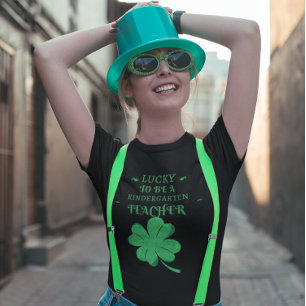 T-shirt HEUREUX D'ÊTRE ENSEIGNANT KINDERGARTEN St. Patrick