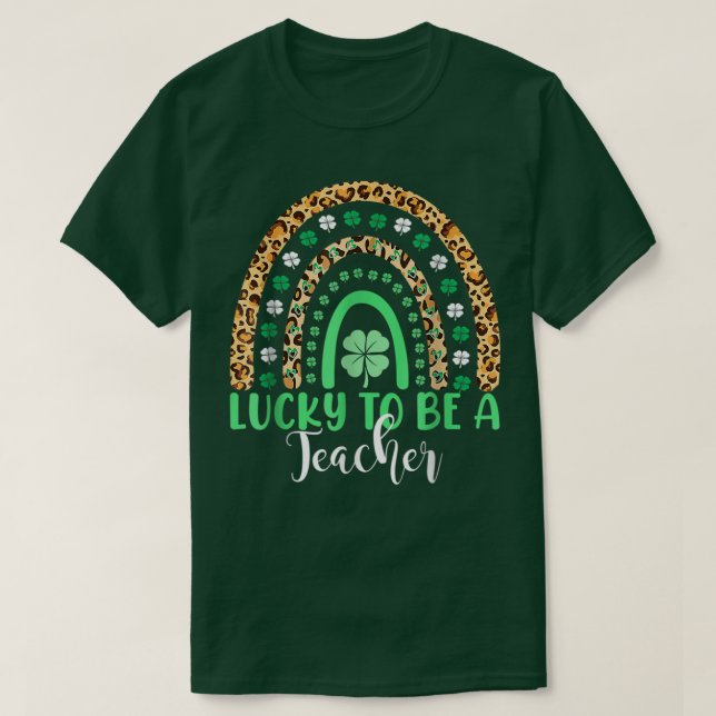 T-shirt Heureux D'Être Un Enseignant St patrick D'Enseigna (Design devant)