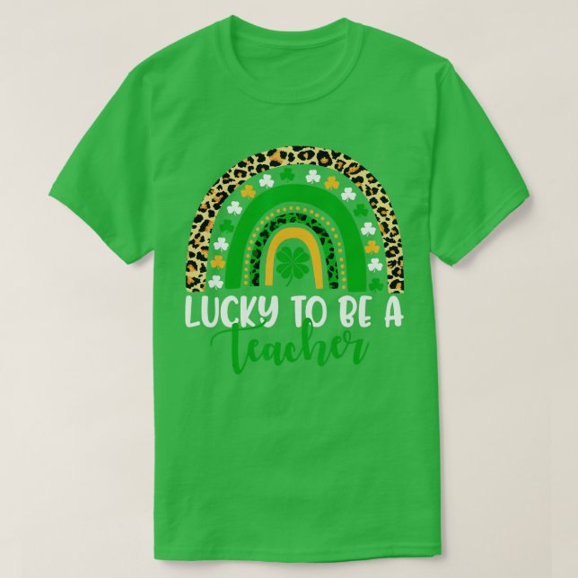 T-shirt Heureux D'Être Un Enseignant St patrick D'Enseigna (Design devant)
