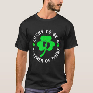 T-shirt Heureux d'être un frère de jumeaux irlandais St