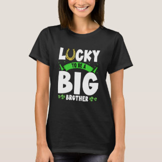 T-shirt Heureux D'Être Un Grand Frère St patrick Shenaniga