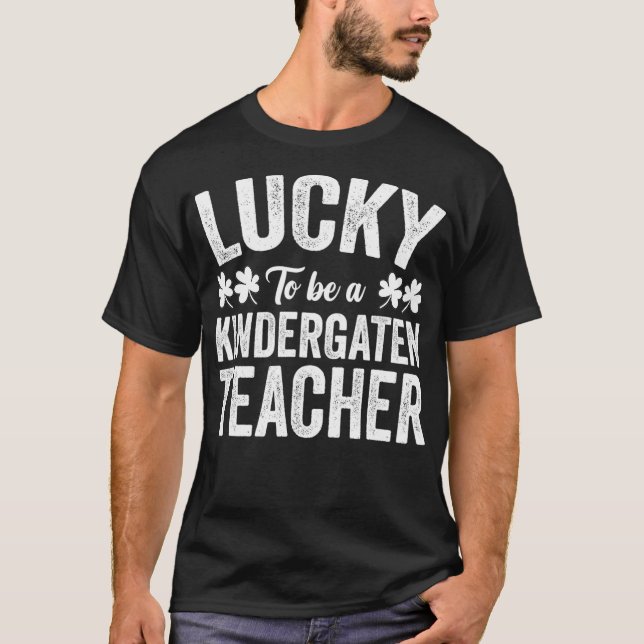 T-shirt Heureux D'Être Un Jour de la Saint Patrick Enseign (Devant)