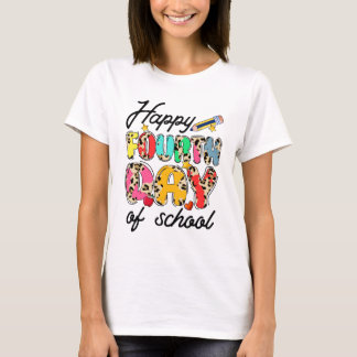 T-shirt heureux deuxième jour de l'école 2