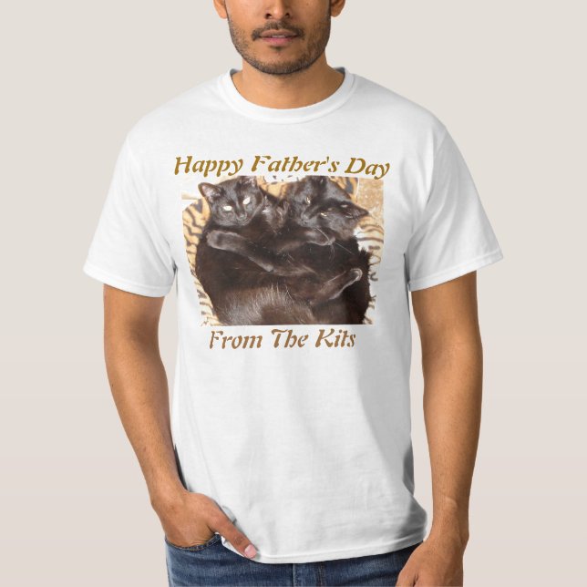 T-shirt heureux drôle de fête des pères des kits (Devant)
