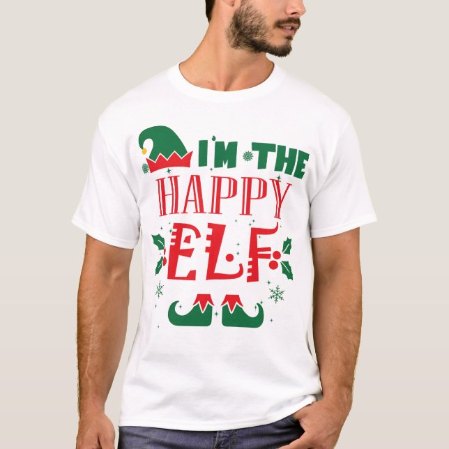 T-SHIRT HEUREUX ELF (Devant)