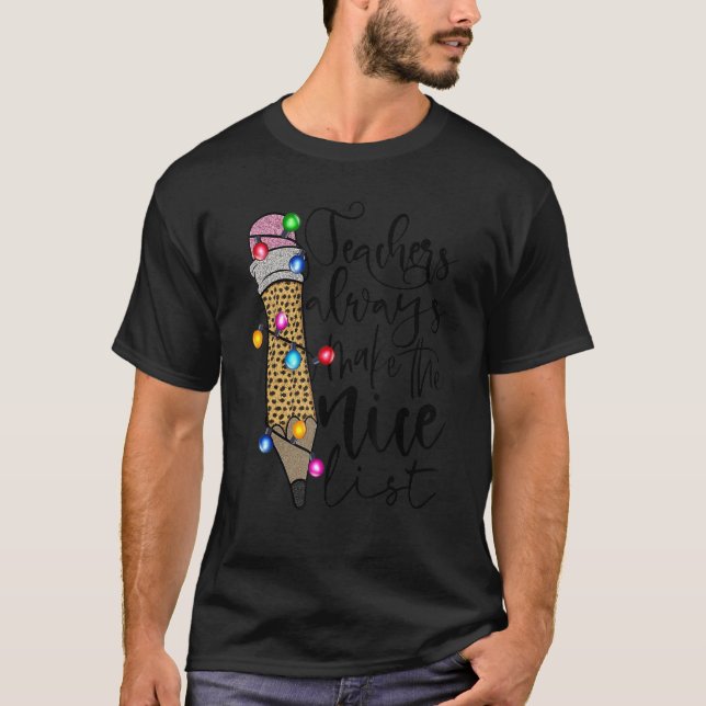 T-shirt Heureux Enseignants Chrismukkah Toujours Faire Le  (Devant)