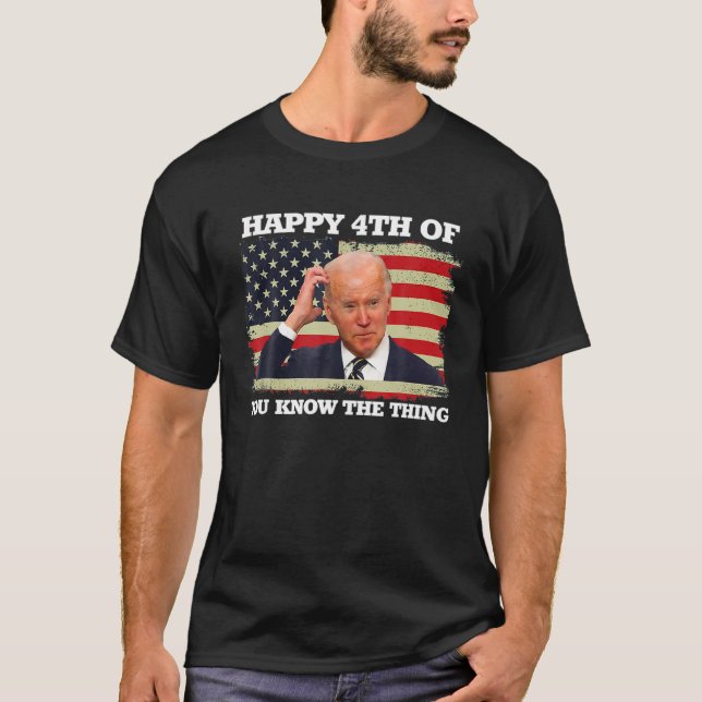 T-shirt Heureux Euh Vous Connaissez La Chose Drôle Joe Bid (Devant)