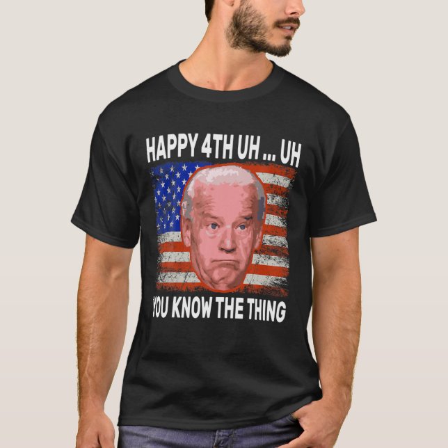 T-shirt Heureux Euh Vous Connaissez La Chose Drôle Joe Bid (Devant)