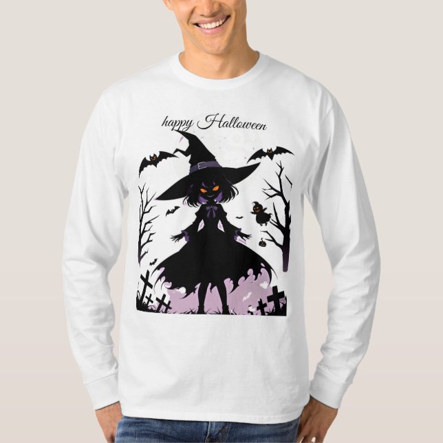 T-shirt heureux halloween (Devant)