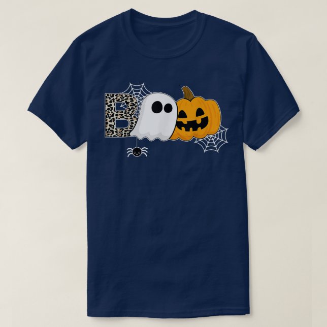 T-shirt heureux halloween araignées boo sorcière casquette (Design devant)