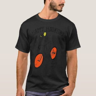 T-shirt Heureux Hauning Skeleton Cycling Pour Le Cyclisme
