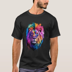 T-shirt Heureux Holi Festival Indien Des Couleurs visage d