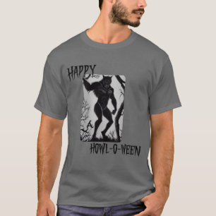 T-shirt Heureux Howl-o-ween Werewolf