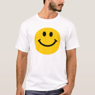 T-shirt heureux jaune de visage
