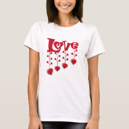 T-SHIRT HEUREUX JOUR DE LA VALENTINE 2024 LOVE RED HEART
