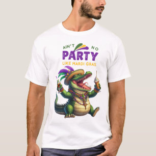 T-shirt Heureux Mardi Gras Alligator