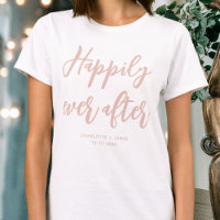 Heureux pour toujours Mariage Rose Poussiéreux Per