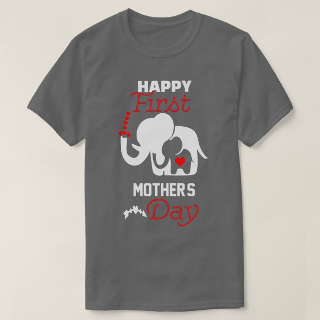 T-shirt heureux première mère jour nouvelle mère cadeau un (Design devant)