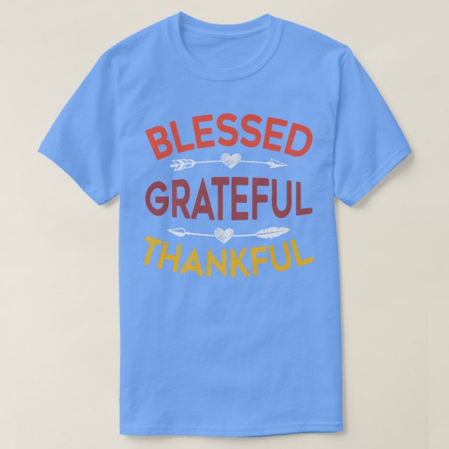 T-shirt Heureux Remerciements automne automne automne heur (Design devant)