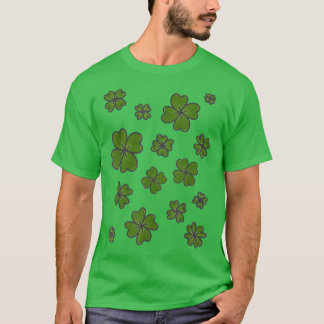 T-shirt Heureux Shamrock irlandais Lucky Funny St