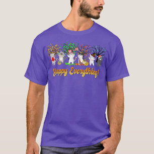 T-shirt Heureux tout chat drôle amoureux des chats mignon