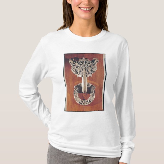 T-shirt Heurtoir de porte de shou de P'u avec une (Devant)