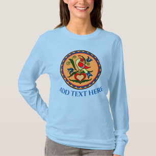 T-shirt Hex Sign Dutch Bird, modifier le texte,